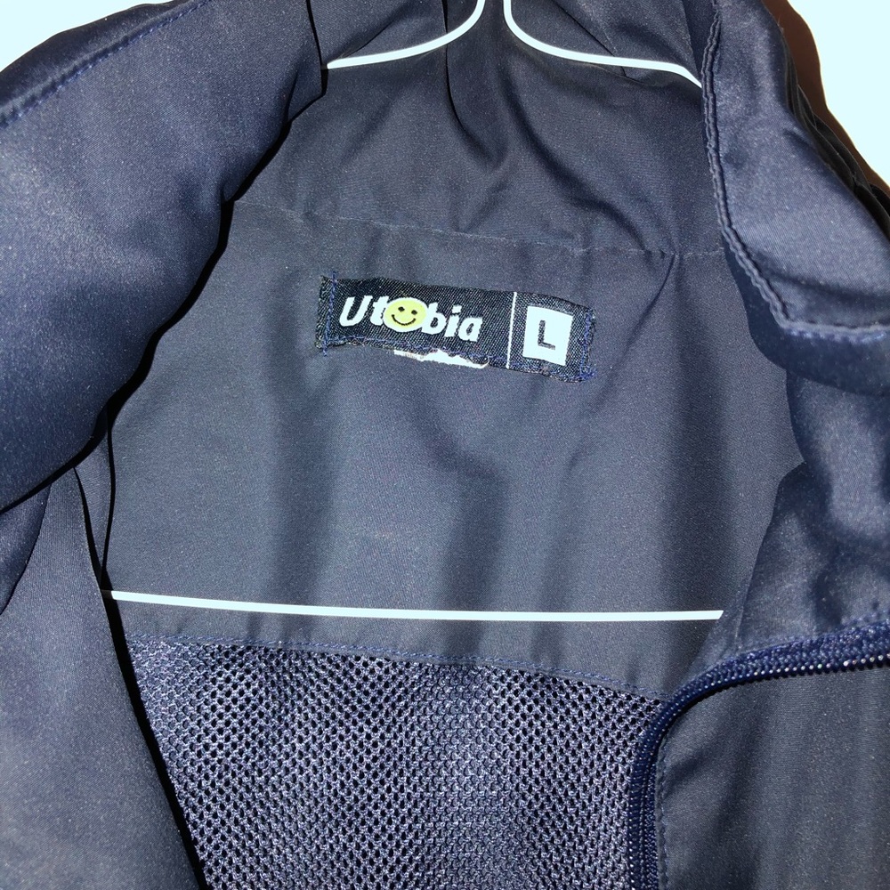 Men’s full zip windbreaker with hidden hood size L - Picture 3 of 5